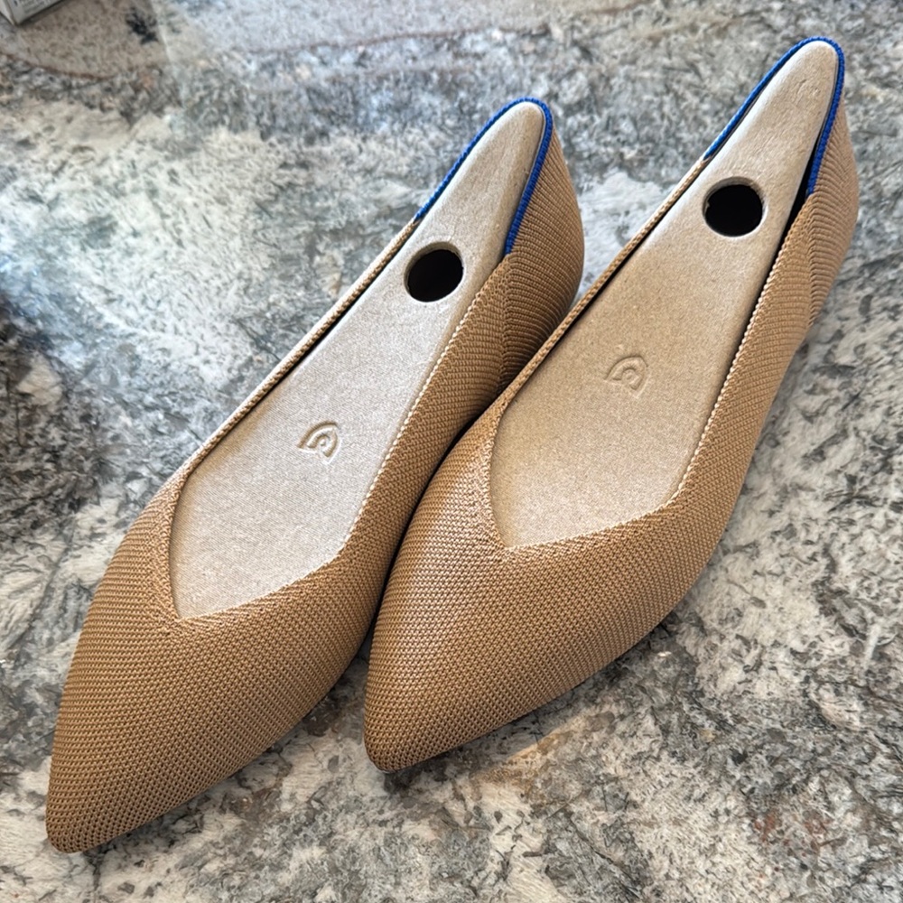 NWT ROTHY’s Women's Tan Flats